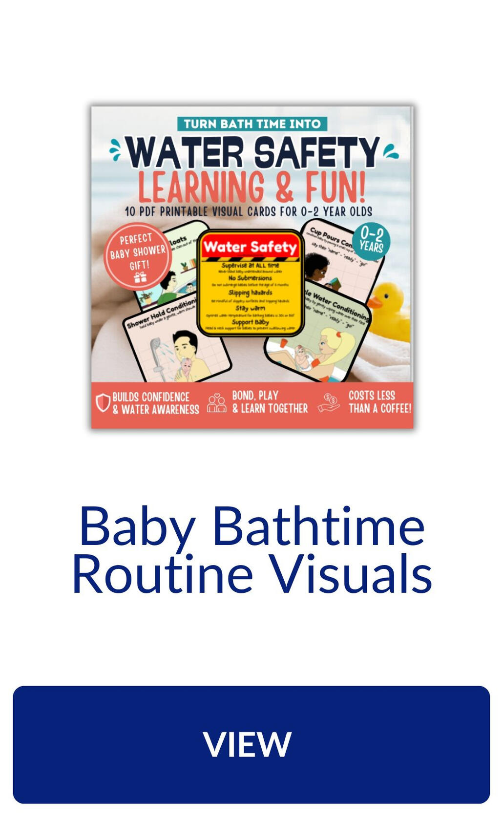 Baby bathtime routine visuals Visuals for babies bath time routine